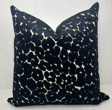 Grace Black Cheetah Velvet Pillow Cover – view 3