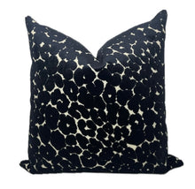 Grace Black Cheetah Velvet Pillow Cover