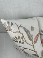 Delilah Botanical Floral Embroidered Pillow Cover – view 2