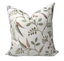 Delilah Botanical Floral Embroidered Pillow Cover