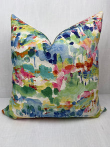 Eloise Watercolor Blooms Abstract Pillow Cover – view 4
