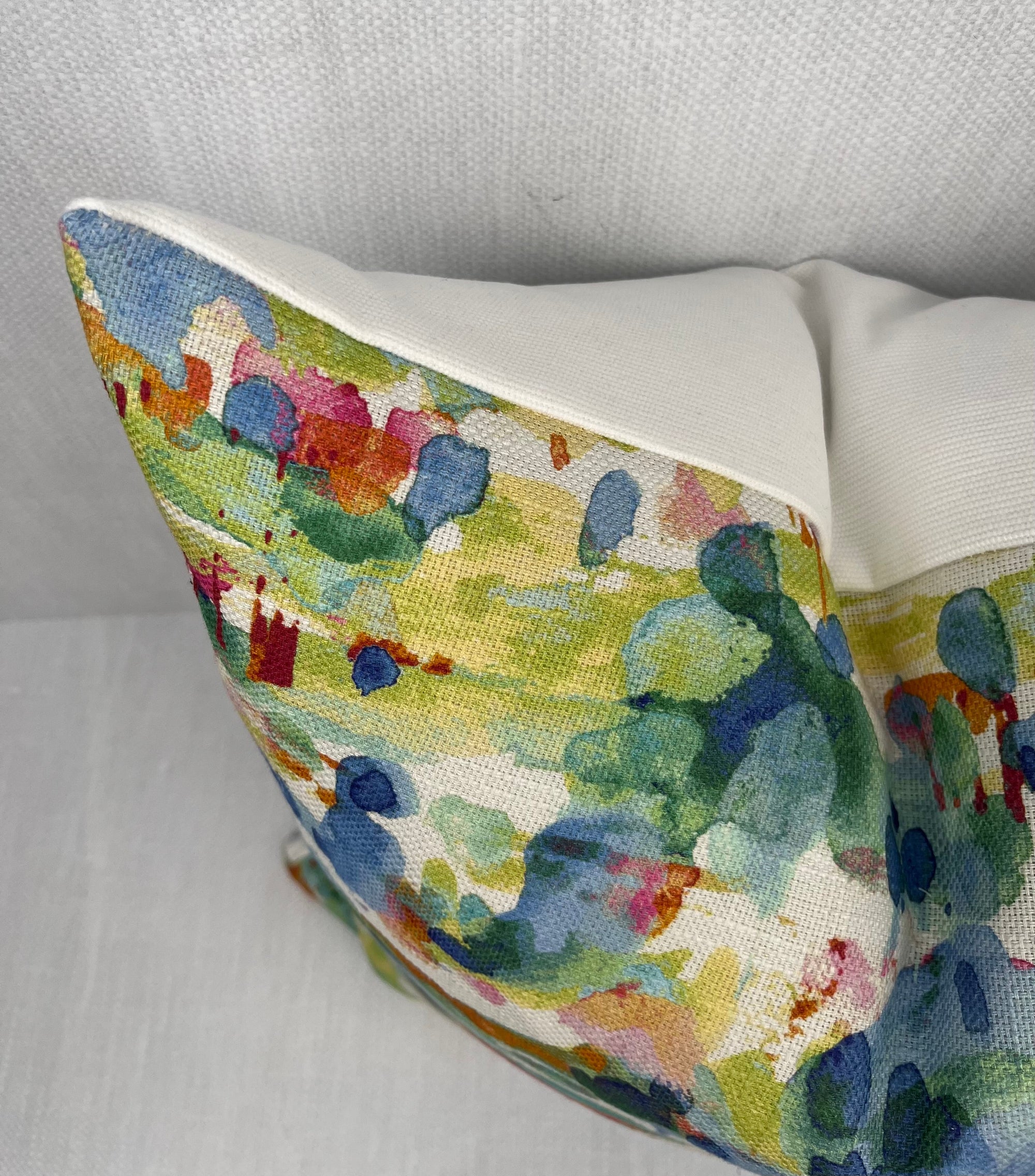 Eloise Watercolor Blooms Abstract Pillow Cover – view 2