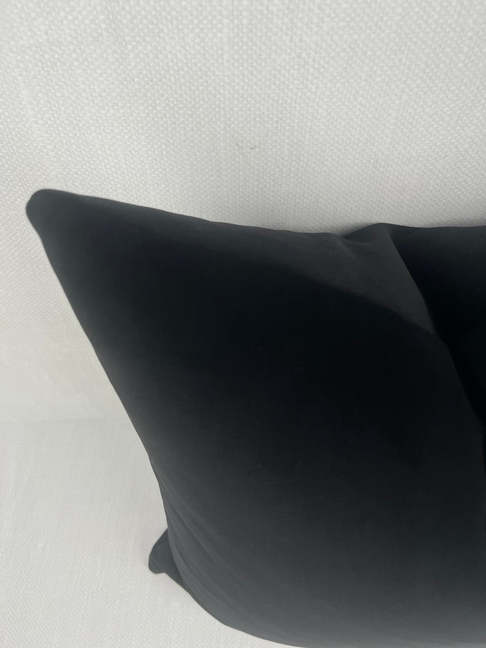 Cole Black Velvet Pillow Cover – view 4
