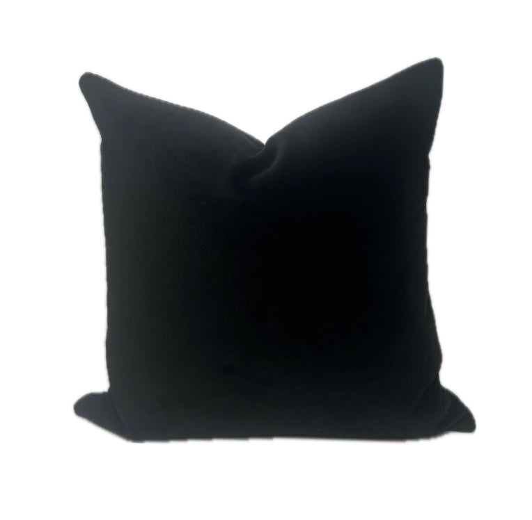 Cole Black Velvet Pillow Cover