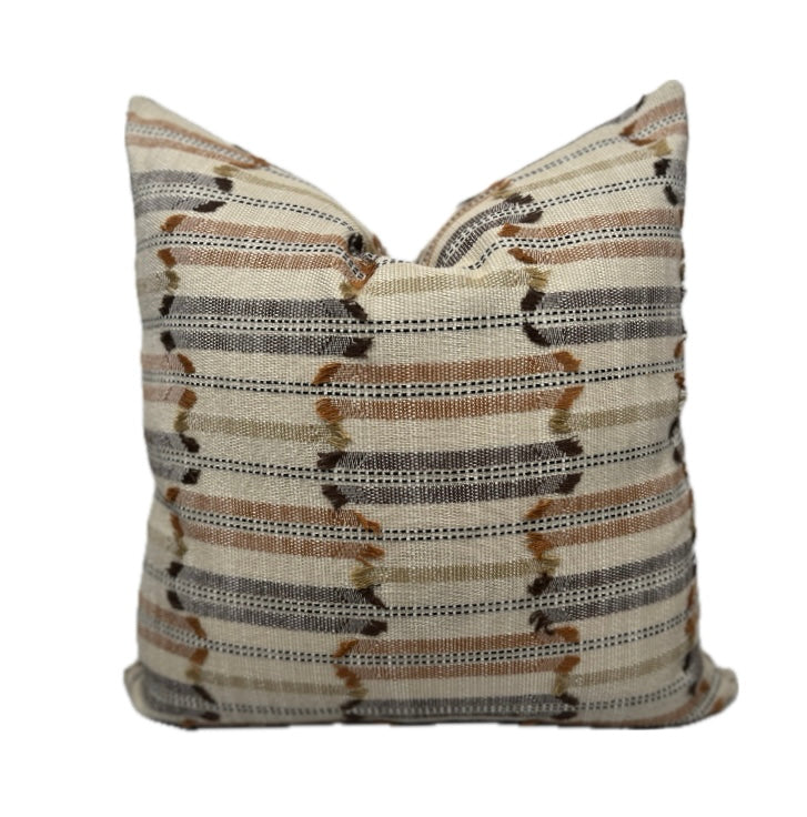 Dakota textured stripe pillow cover – One Affirmation