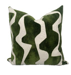 Emerson Green Wave Velvet Pillow Cover