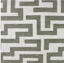 Lennox Green Greek Key Pillow Cover – view 3