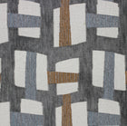 Colin Blue and Grey Geometric Pillow Cover – view 3