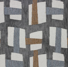 Colin Blue and Grey Geometric Pillow Cover – view 3
