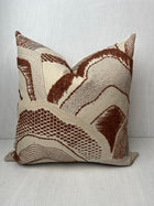 Montana Terracotta Abstract Landscape Pillow Cover – view 7