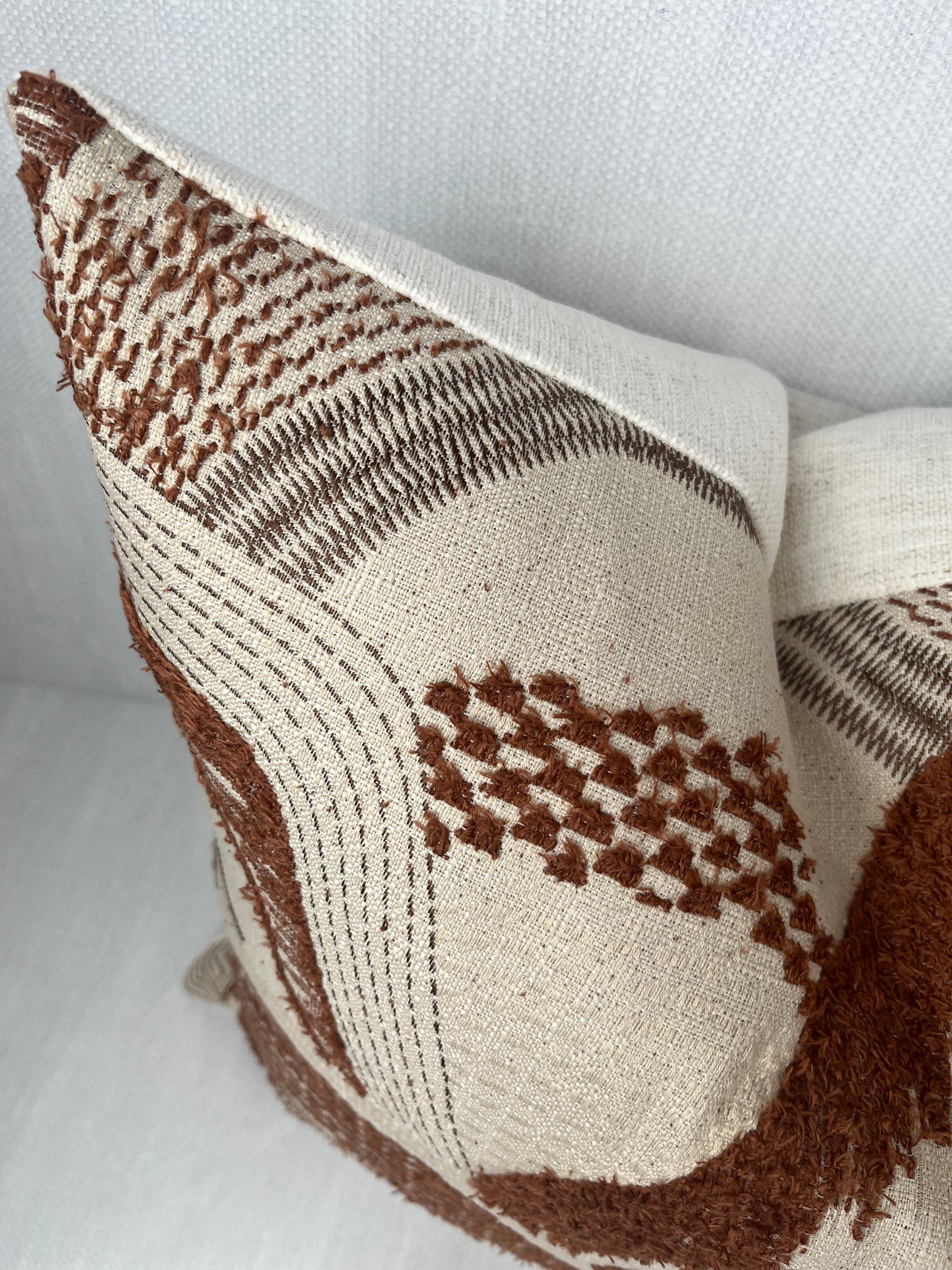 Montana Terracotta Abstract Landscape Pillow Cover – view 2