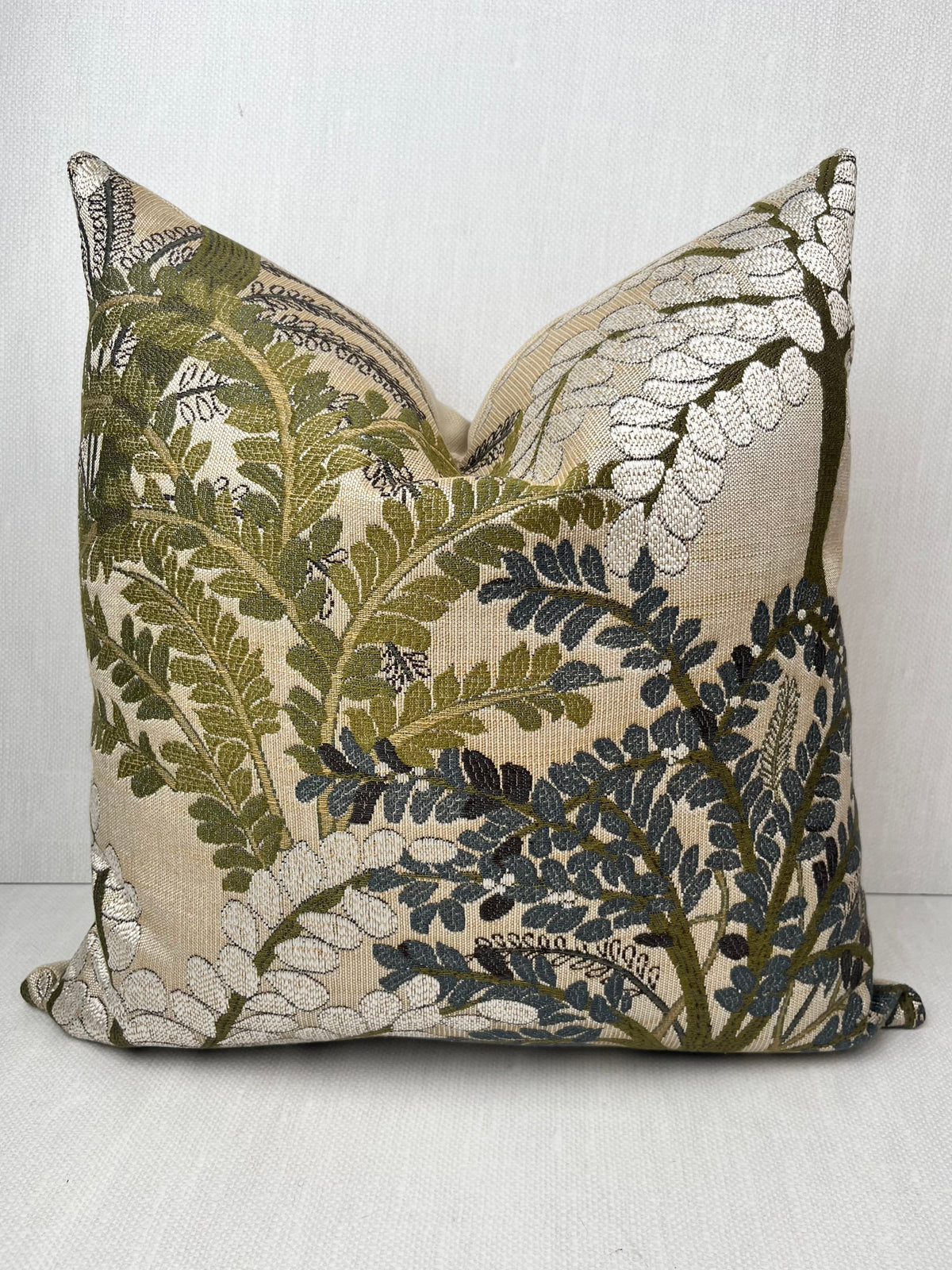 Lillian Sage and Slate Botanical Pillow Cover – view 5