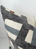 Colin Blue and Grey Geometric Pillow Cover – view 2