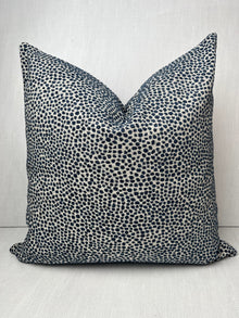 Zoey Blue Dots Woven Chenille Pillow Cover – view 3