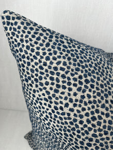 Zoey Blue Dots Woven Chenille Pillow Cover – view 2