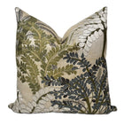 Lillian Sage and Slate Botanical Pillow Cover