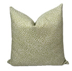 Zoey Pear Green Dots Woven Chenille Pillow Cover
