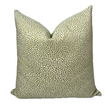Zoey Pear Green Dots Woven Chenille Pillow Cover