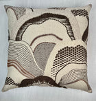 Montana Brown Abstract Landscape Pillow Cover – view 5