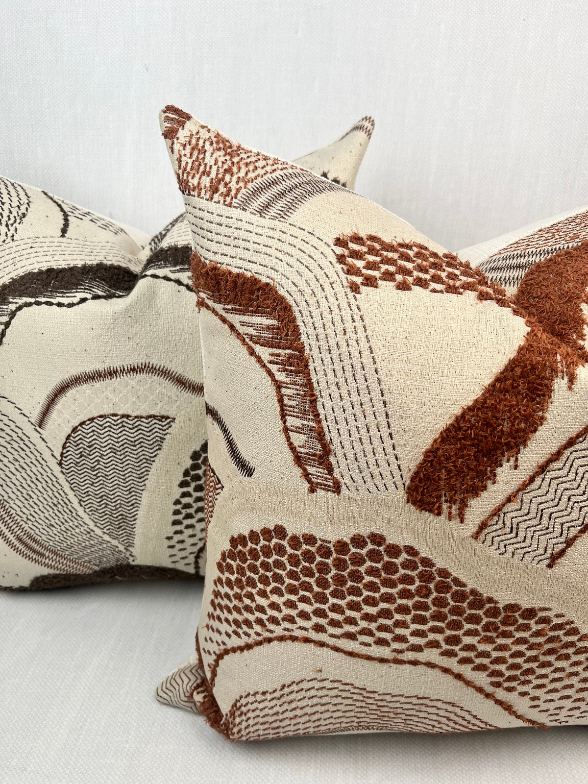 Montana Terracotta Abstract Landscape Pillow Cover – view 4
