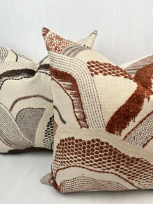 Montana Terracotta Abstract Landscape Pillow Cover – view 4