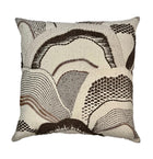 Montana Brown Abstract Landscape Pillow Cover