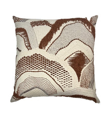 Montana Terracotta Abstract Landscape Pillow Cover
