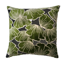 Sylvia Emerald Ginkgo Velvet Pillow Cover