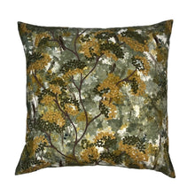 Silas Olive Green Embroidered Trees Pillow Cover