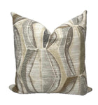 Merritt grey and taupe geometric pillow cover – One Affirmation