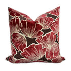 Sylvia burgundy floral velvet pillow cover – One Affirmation