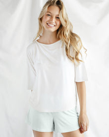 Ultra-soft modal boat neck shirt in casual style