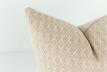 Tully tan diamond weave lumbar pillow cover, view 5