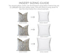 Carina charcoal and cream floral pillow cover, styled view