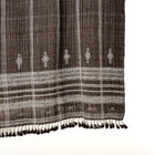 Bronzite warm brown handwoven Indian wool throw blanket – view 2