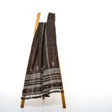 Bronzite warm brown handwoven Indian wool throw blanket – view 12