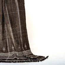 Bronzite warm brown handwoven Indian wool throw blanket – view 8