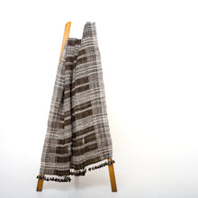 Sphene brown handwoven Indian wool throw blanket – view 12