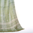 Willow sage green handwoven Indian wool throw blanket – view 13