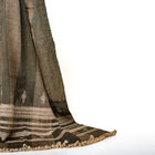 Zaraa olive brown handwoven Indian wool throw blanket – view 8