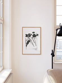 Ink Vase of Flowers