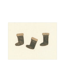 Holiday Stockings minimal Christmas art print, view 10