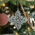 Sparkling snowflake and star ornaments for Christmas tree décor