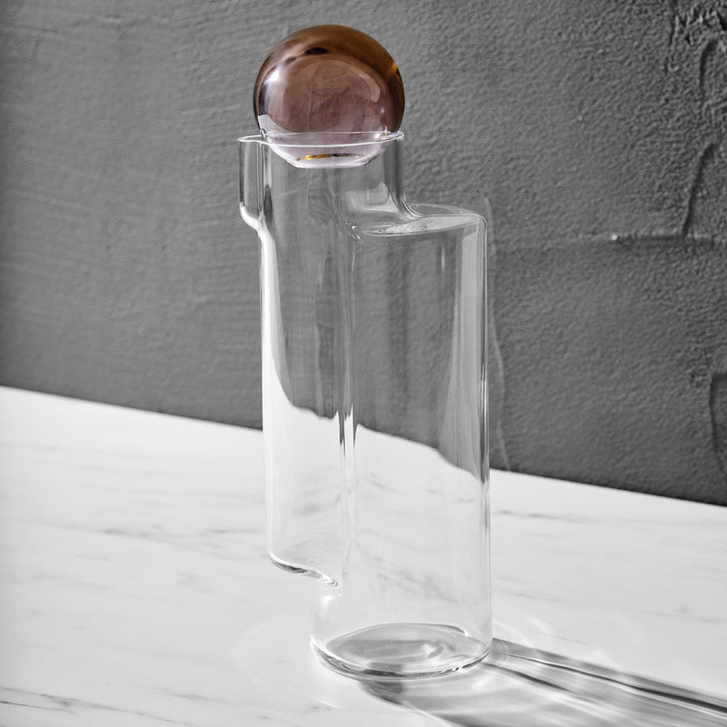 Handcrafted lead-free crystal Juno Carafe by NUDE Design Team