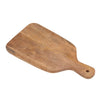 Handcrafted mango wood paddle serving board with handle