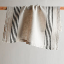 Handcrafted linen napkins with modern stripe design
