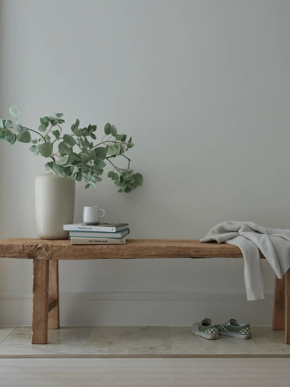 Large Elm Wood Bench Inspo