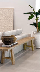 Large Elm Wood Bench Inspo