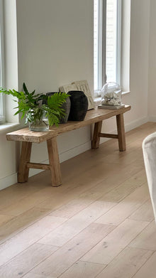 Large Elm Wood Bench Inspo