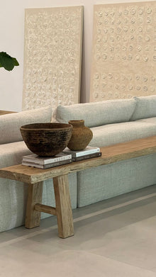 Large Elm Wood Bench Inspo
